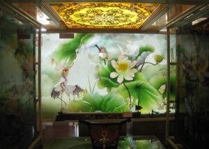 Mẫu tranh dán kính 06
